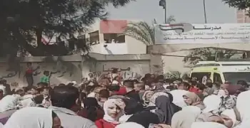 فيديو انهيار سور مدرسة المعتمدية على الطالبات