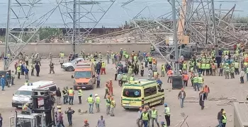 قتلى ومصابين في انهيار برج ضغط عالي بالجيزة (فيديو وصور)